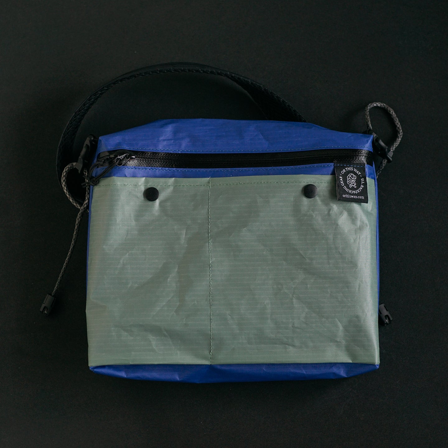 Sacoche - Ripstop Nylon - Navy + Aqua