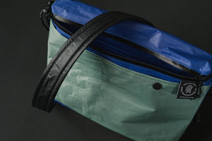 Sacoche - Ripstop Nylon - Navy + Aqua