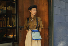 Load image into Gallery viewer, Sacoche - Ripstop Nylon - Navy + Aqua
